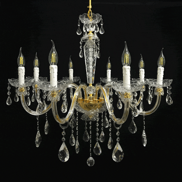 CRYSTAL CHANDELIER 8 LIGHTS AUCC1111-8 - immagine 3