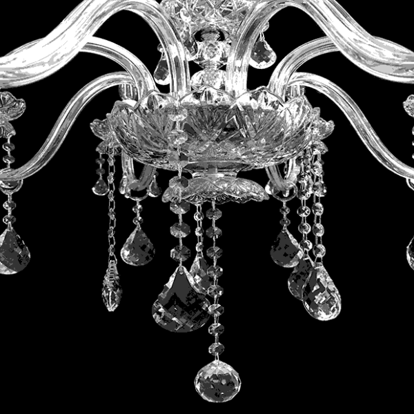 CRYSTAL CHANDELIER 8 LIGHTS ARTEC 2112-8 - immagine 3