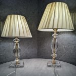 Set lampade da tavolo in cristallo